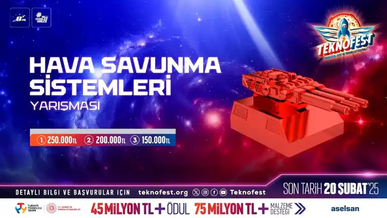 TEKNOFEST Hava Savunma Yarışması Başvuruları Devam Ediyor! TEKNOFEST Hava Savunma Yarışması Başvuruları Devam Ediyor!